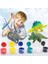Dıy Boyama 3D Boyama Mini Hayvan Dinozor Pterosaur Stegosaurus Ankylosaurus Modeli Çizim Grafiti Çocuk Çocuk Oyuncakları (Yurt Dışından) 2