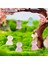 G 2/5 Adet Dollhouse Aydınlık Güneş Işığı Bebek Süs Mini Renkli Çizgi Film Bebeği Mikro Peyzaj Dekorasyon Minyatür Oyuncak (Yurt Dışından) 2