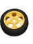 4 Adet/takım Rc Off-Road Araba Buggy Kauçuk Kamyon Lastikleri Lastik Jant Jant Hex Adaptörü 17 mm 811 8sc 94885 84-801 Sarı (Yurt Dışından) 4