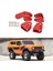 Rc Araba RER11414 Alüminyum Alt Bağlantı Montaj Seti Aks Redcat Gen8 Scout Iı RER11337 1/10 Rc Ca Yükseltme Parçası Kırmızı (Yurt Dışından) 4
