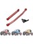 Fms FCX24 Metal Direksiyon Çubukları Direksiyon Bağlantı Kravat Bağlantıları 1/24 Rc Paletli Araba Yükseltme Parçaları Aksesuarları, Kırmızı (Yurt Dışından) 5