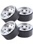 4 Adet 1.9 Inç Metal Beadlock Tekerlek Göbeği Jant 1/10 Rc Paletli Araba Trx4 Eksenel SCX10 90046 AXI03007 Redcat Gen8, Gümüş (Yurt Dışından) 3