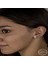 Kristal Taşlı Gümüş Çivili Kadın Küpe CSR2184614 2
