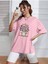 Kadın / Kız Fotoğraf Makinası Baskılı Oversize T-Shirt Salaş Boyfirend 2