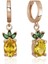 Gümüş Ananas Figür Meyve Küpe CSR2183336 1