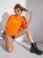 Kadın / Kız Turuncu Oversize T-Shirt Baby Gril Baskılı 3