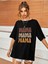 Kadın / Kız Mama Siyah Baskılı Oversize T-Shirt Salas Boyfriend 2