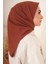 Kadın Tesettür Mio Caz Eşarp Hijab Kiremit 3