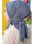 Kadın Tesettür Mio Caz Eşarp Hijab Gri 2