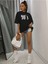 Kadın / Kız 90 Lar Siyah Oversize T-Shirt Salaş Boyfirend 4