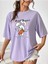 Kadın / Kız Angel Rabbit Baskılı Oversize T-Shirt Salas Boyfriend 3