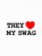My Swag Baskılı Oversize T-Shirt Salas Boyfriend 2
