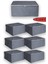 6 Adet - Büyük Boy Bazaaltı ve Çekyat Hurç 64 x 45 x 22 cm (Antrasit) 1