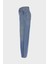 Weslie Açık Mavi Yüksek Bel Patı Fermuarlı Wideleg Jean Pantolon C 4530-221 4