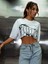 Kadın / Kız Crop Oversize Arkansas Baskılı Kısa 1