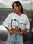 Kadın / Kız Crop Oversize Arkansas Baskılı Kısa 5