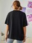 Kadın / Kız Siyah Old Style Oversize T-Shirt 3