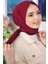 Kadın Tesettür Mio Caz Eşarp Hijab Bordo 1