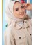 Kadın Tesettür Mio Caz Eşarp Hijab Taş Rengi 1