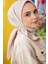 Kadın Tesettür Mio Caz Eşarp Hijab Taş Rengi 3