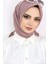 Kadın Tesettür Pratik Bambu Kraş Eşarp Açık Gül Kurusu 2