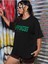 Happıness Baskılı Kadın / Kız Oversize Salas T-Shirt Boyfirend 3