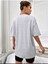 Kadın / Kız Brooklyn Baskılı Oversize Salaş Beyaz T-Shirt Ünisex Boyfirend 2