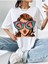 Kadın / Kız Pop Art Face Baskılı Oversize T-Shirt Salas Boyfriend 1