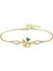 Gümüş Gold Nazarlı Yonca Bileklik CSR2185869 1