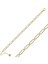 Gümüş Gold Oval Taşlı Kadın Bileklik CSR2183737 4