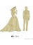 -Art Kd 141 - Gelin ve Damat Figürlü Mini Ahşap Obje 1