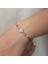 Gümüş Rose Çiçek Modelli Bileklik CSR2183044 2