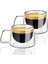 - 1 Adet 200 ml Çift Çidarlı Espresso Bardağı Sıcak İçecek Bardağı, Kulplu Kupa Bardak 3