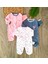 Kız Bebek Flamingo Temalı %100 Pamuklu Kız Bebek 3lü Tulum Seti BBK5897 1