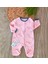 Kız Bebek Flamingo Temalı %100 Pamuklu Kız Bebek 3lü Tulum Seti BBK5897 4