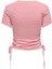 Onldevin Slim Fit Bisiklet Yaka Çizgili Büzgü Detaylı T Shirt Bayan T Shirt 15346302 2