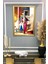 Kadın Desenli Çerçeveli Kumaş Baskı Tablo 50x70cm ORYNTL05 2