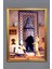Oryantalist Desenli Çerçeveli Kumaş Baskı Tablo 50x70cm ORYNTL18 1
