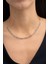 Mix Damla Rodyumlu Gümüş Choker Kolye 1