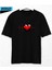 Cyberheart – Dijital Aşkın Ritmi Oversize T-Shirt Siyah 1