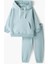 01-10 Yaş Unisex Kapşonlu Eşofman Takımı - Mavi 3