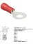 KABLO UCU İZOLELİ (KIRMIZI) (0.5-1.5 MM KABLO UYUMLU) (DELİK ÇAPI:4 MM) 1