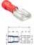 DİŞİ FİŞ STANDART TIRNAKSIZ (İZOLELİ) (KALAYLI) (6.3 MM) (0.50-1.50 MM KABLO UYUMLU) KIRMIZI 1