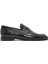 Erkek Siyah Deri Klasik Loafer 25SFD6018FT 1