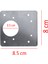 Mobilya Dolap Kapak Taş Menteşe Tamir Sacı Pratik Onarım Kiti Yuva Saçı Tablası 8x8.5 cm 8 Adet 3