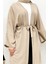 Kuşaklı Aerobin Geniş Kollu Oversize Uzun Kimono 4