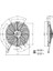 24V Fan Motoru Emici Aksiyel 11 " (Helis) (Dış Çap 310 Mm) 1