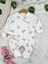Unicorn Baskılı Pamuklu Bandanalı Kız Bebek Tulum Set 1
