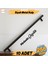 Çubuk 10 Adet Siyah Metal Kulp (256 mm-25.6 cm) Mobilya Mutfak Çekmece Dolabı Kulpları 1