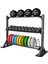 MILETOS-R30BHW 380 kg Bumper Plaka-Hex Dambıl-Wallball-Raf Set 1